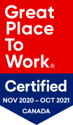Great Place To Work. Certified Nov 2020 - Oct 2021 in Canada.